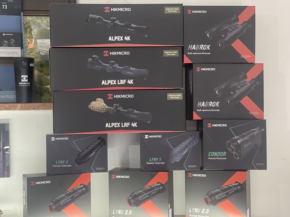 HIKMICRO Alpex 4K LRF X-HOG z dalmierzem celownik luneta noktowizyjna