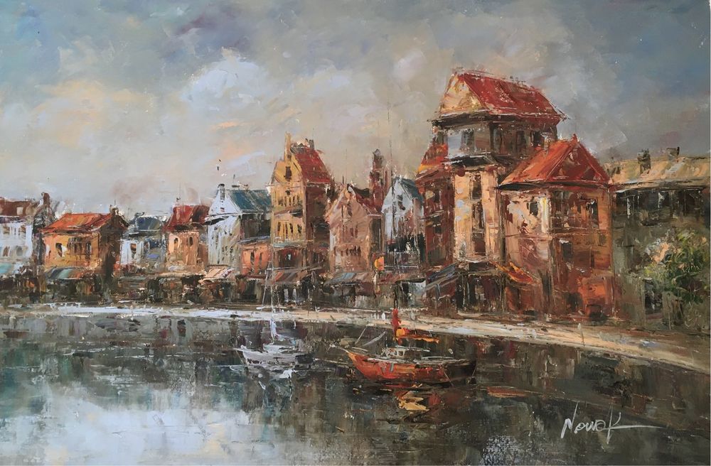 Obraz olejny-Żuraw Gdański