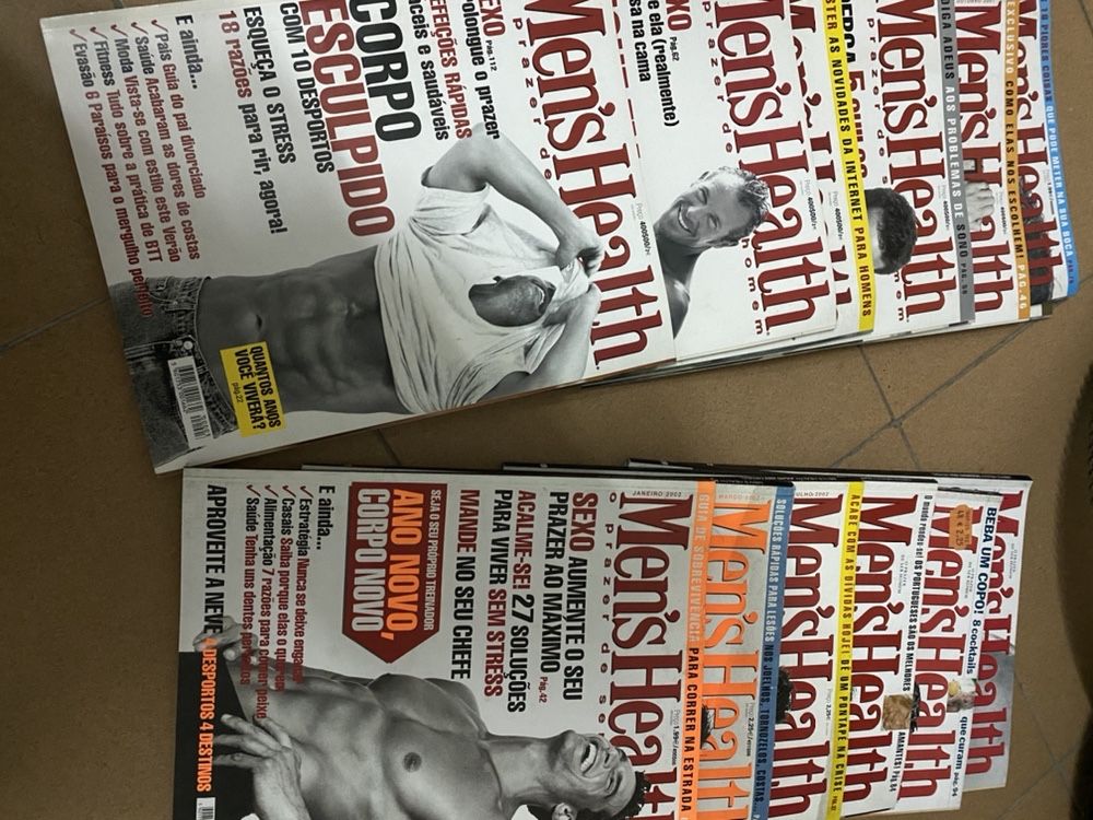 Revistas Men’s Health 201 Volumes no total desde 2001