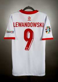 Koszulka reprezentacji Polski Euro 2024 LEWANDOWSKI 9 szybka wysyłka