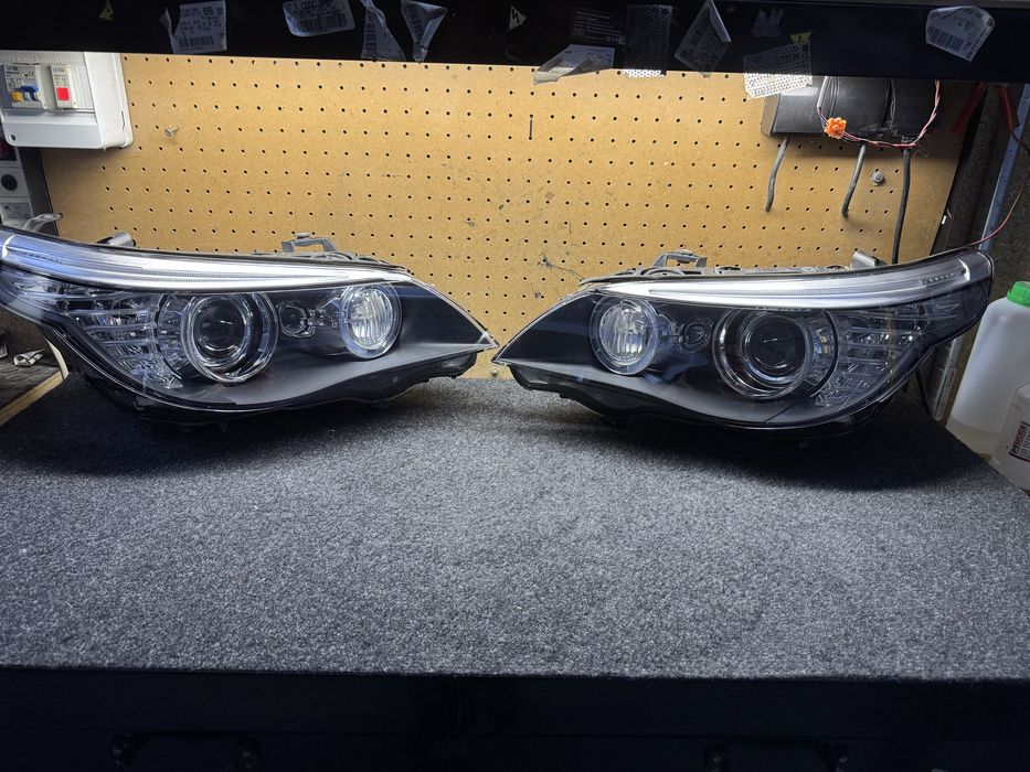 Bmw e60 lci bi xenon dynamic lift skrętny reflektor lewy prawy przód