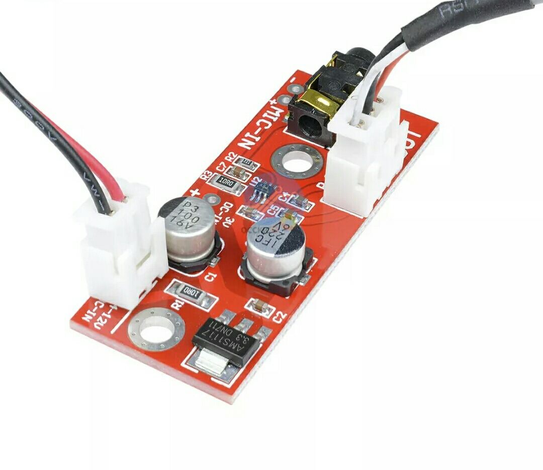 Микрофонный усилитель MAX9812. Звуковая плата. DC 3-12V. Усилитель