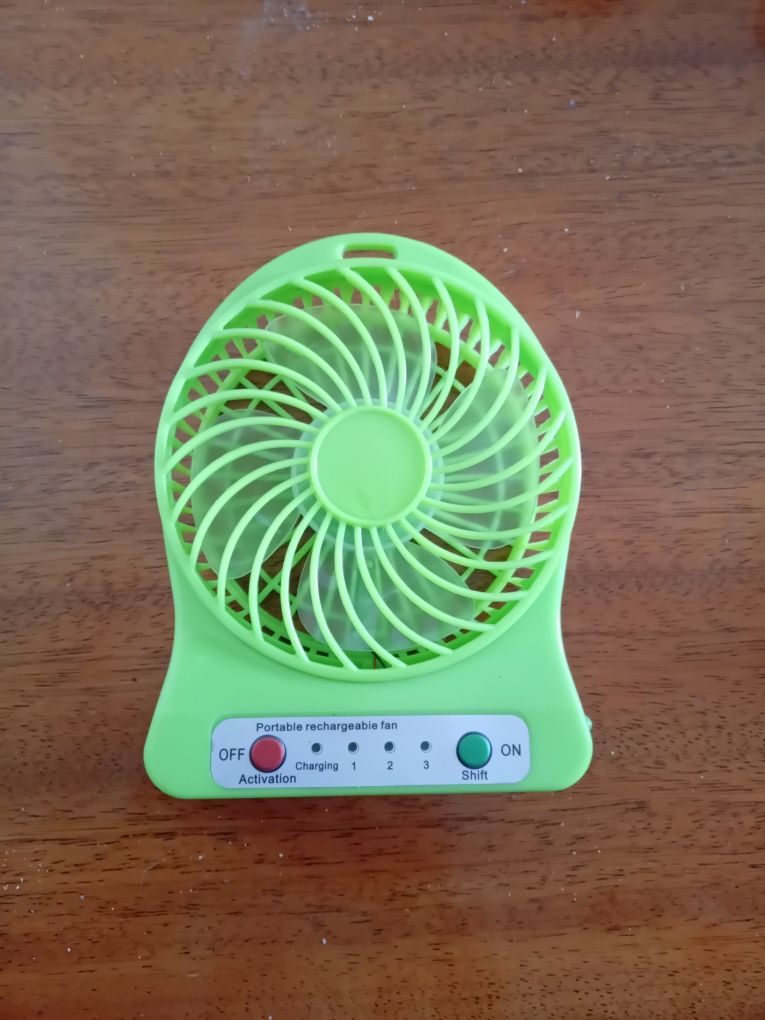 Ventoinha de 3V carrega com USB