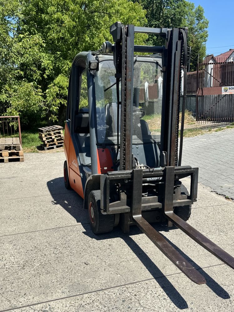Wózek widłowy widlak Linde h25t 2005r na gaz wysoki przesuw boczny