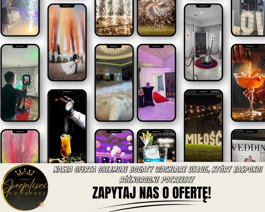 Fotobudka 360 | Klasyczna | Budka Życzeń | Dym | Wiele Więcej Atrakcji