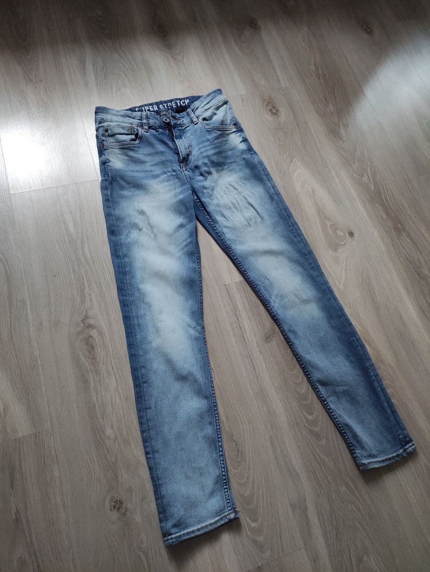 Spodnie jeansowe skinny rurki elastyczne hm H&M 36 38 S M proste
