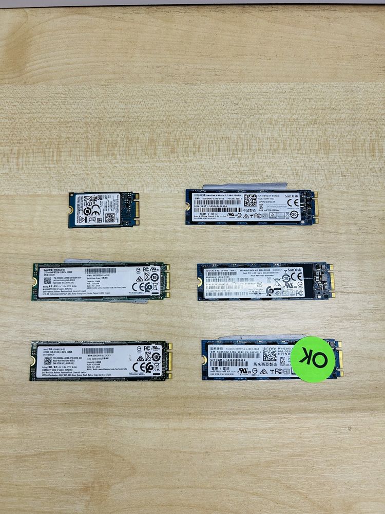 Ssd диск, смд диск M2/SATA/NGFF 128Gb оригінал б/в