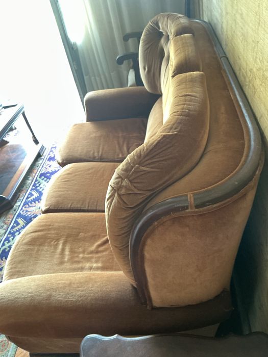 Sofá-cama 2 lugares veludo