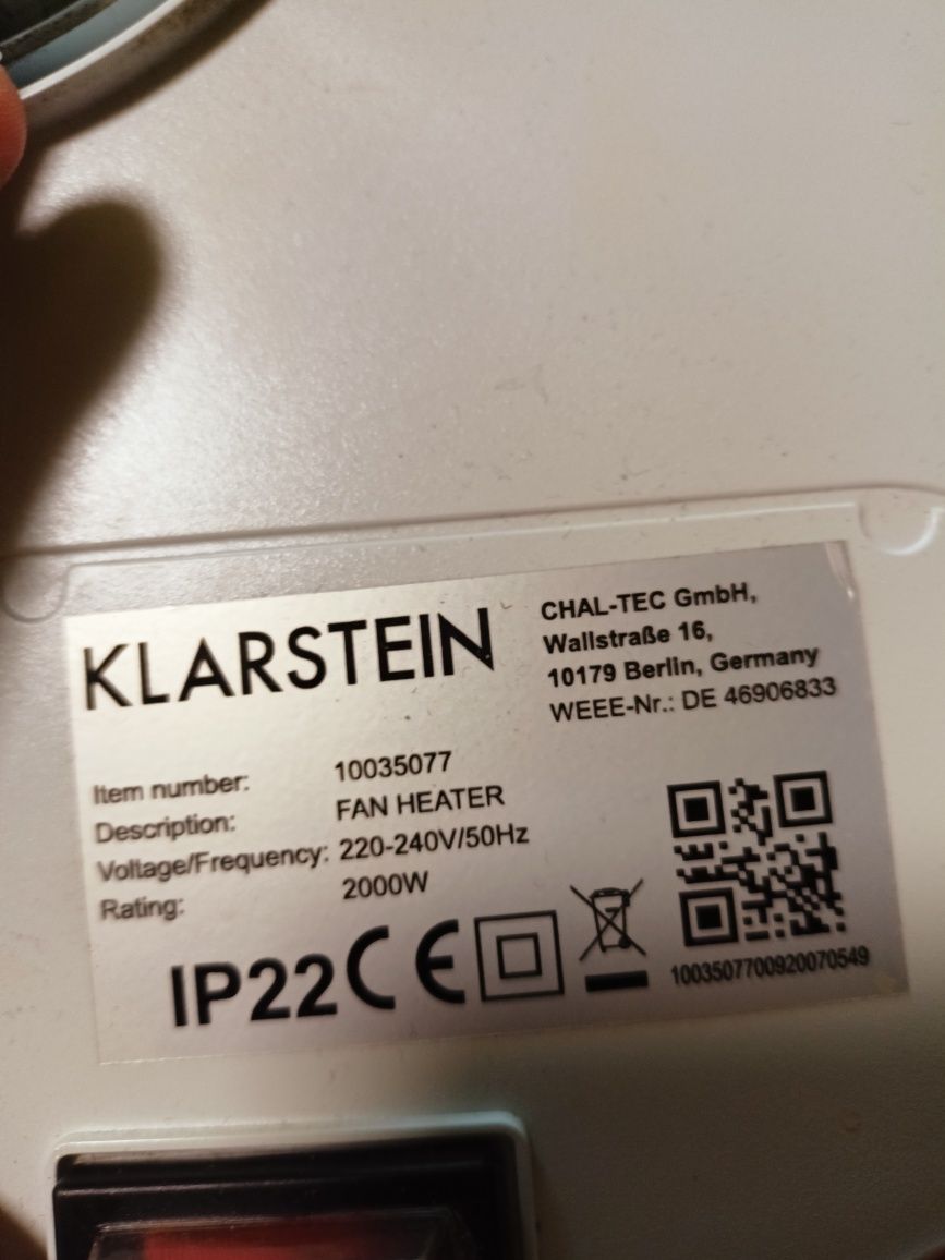 Klarstein termowentylatory