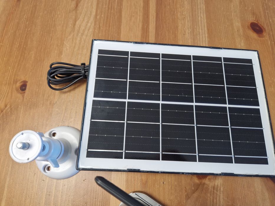 Kamera solarna V380 4G Lte sim monitoring na działkę budowę bez prądu