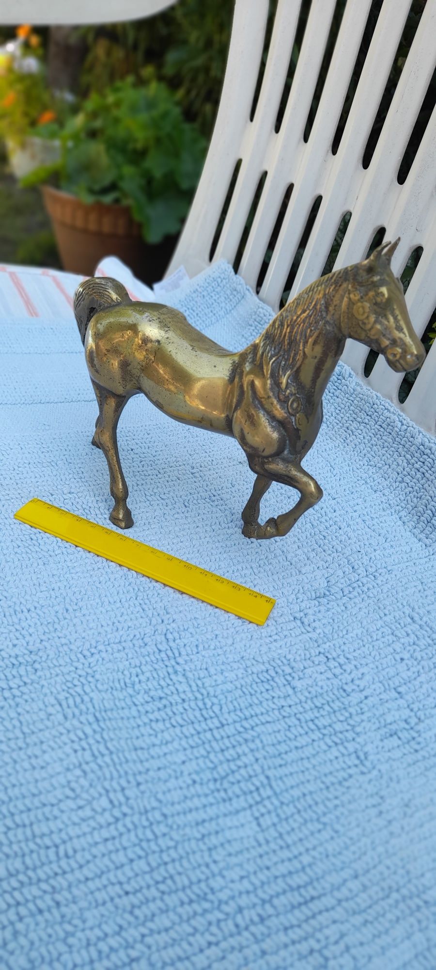 Kon mosiezny figurka konia z pelnego mosiadzu 3,1kg