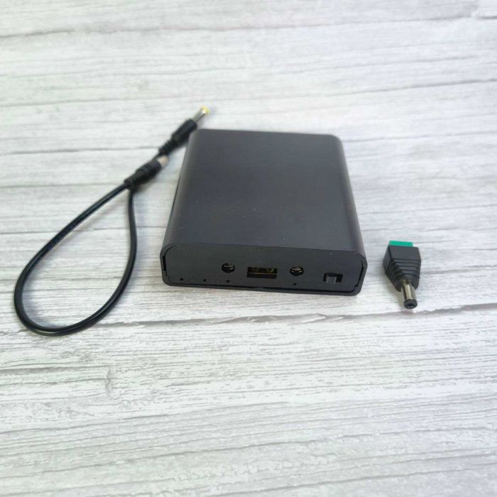 Повербанк на 9 - 12 вольт для роутера 1500мАч mini ups повер банк дбж