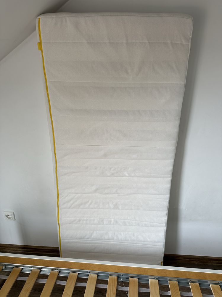 Zestaw: rama łóżka Kritter 70x160, dno/stelaż, materac, barierka