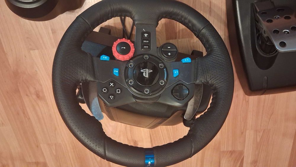 Volante logitech + pedais + caixa de velocidades