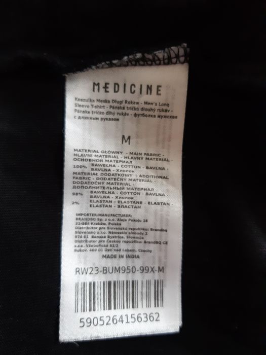 Nowa czarna bluza męska Wiedźmin Medicine The Witcher Kaer Morhen M L