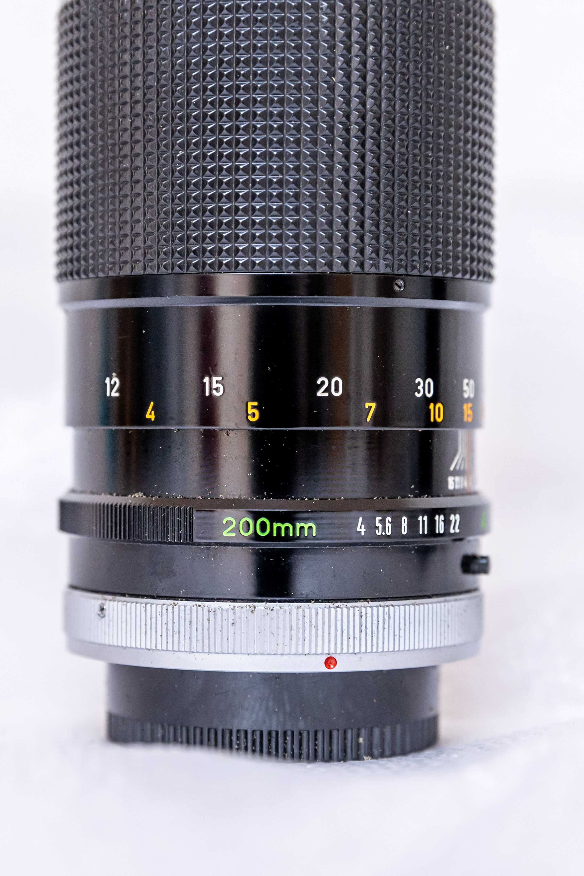 Canon Lente FD 200mm 1:4 S.S.C. (FD mount)