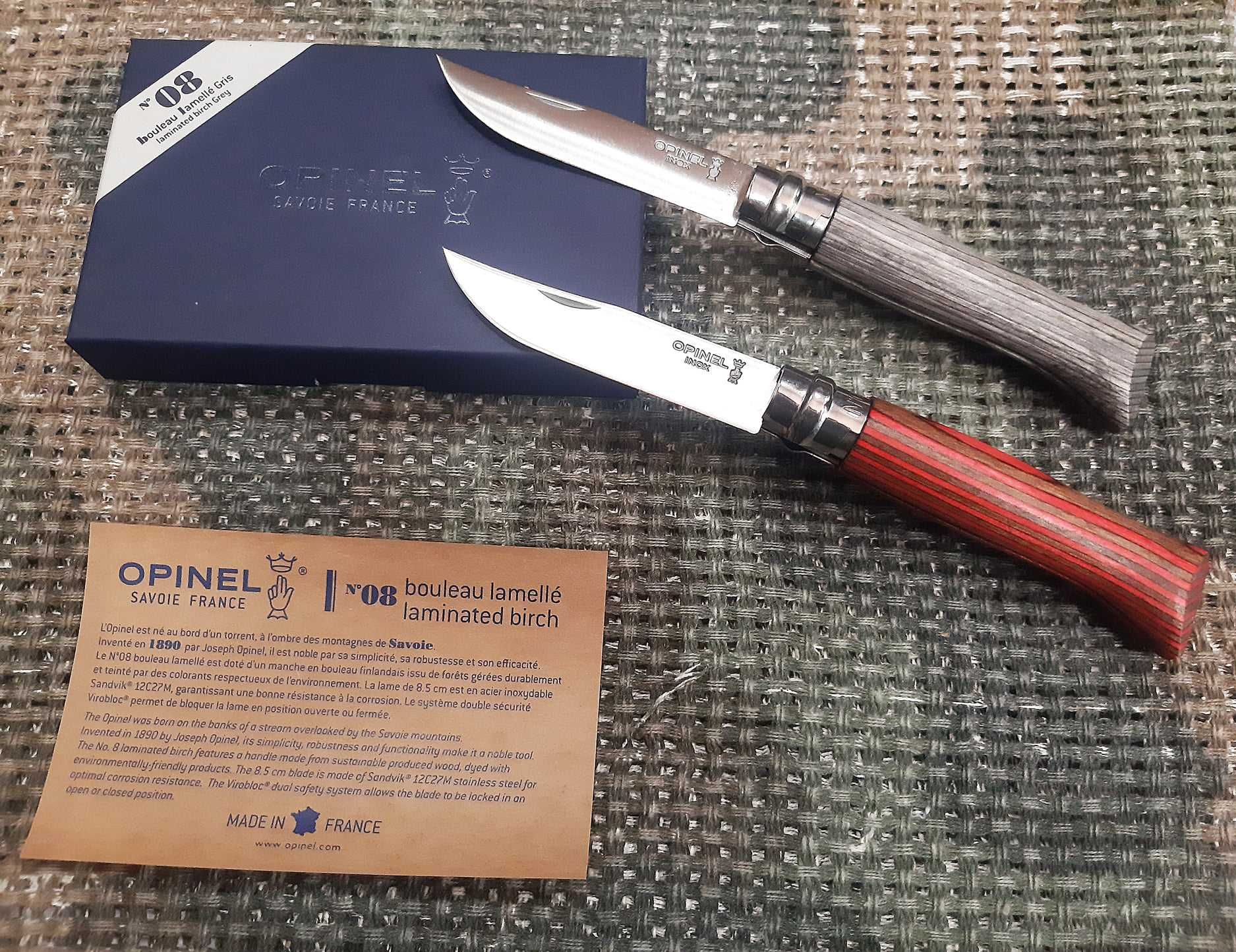 Нож Opinel 8 Inox Laminated 08 002390 002389 002388 подарочный лимитка