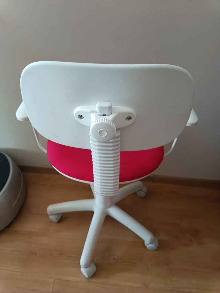 Fotel obrotowyI Busi BIAŁO-RÓŻOWY ZEBRA