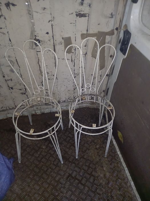Krzesła ogrodowe z lat PRL