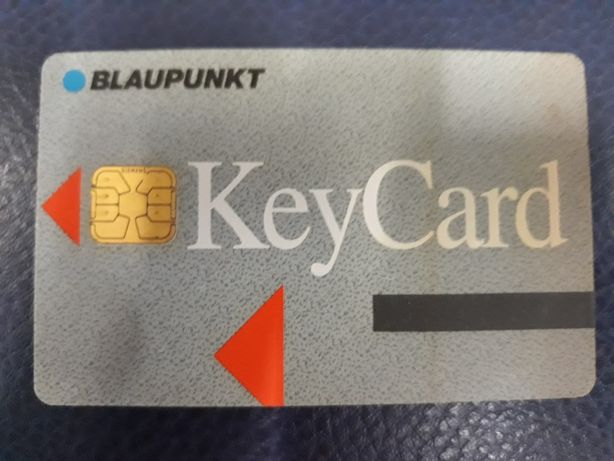 Karta kodowa  do radia samochodowego  BLAUPUNKT Key Card