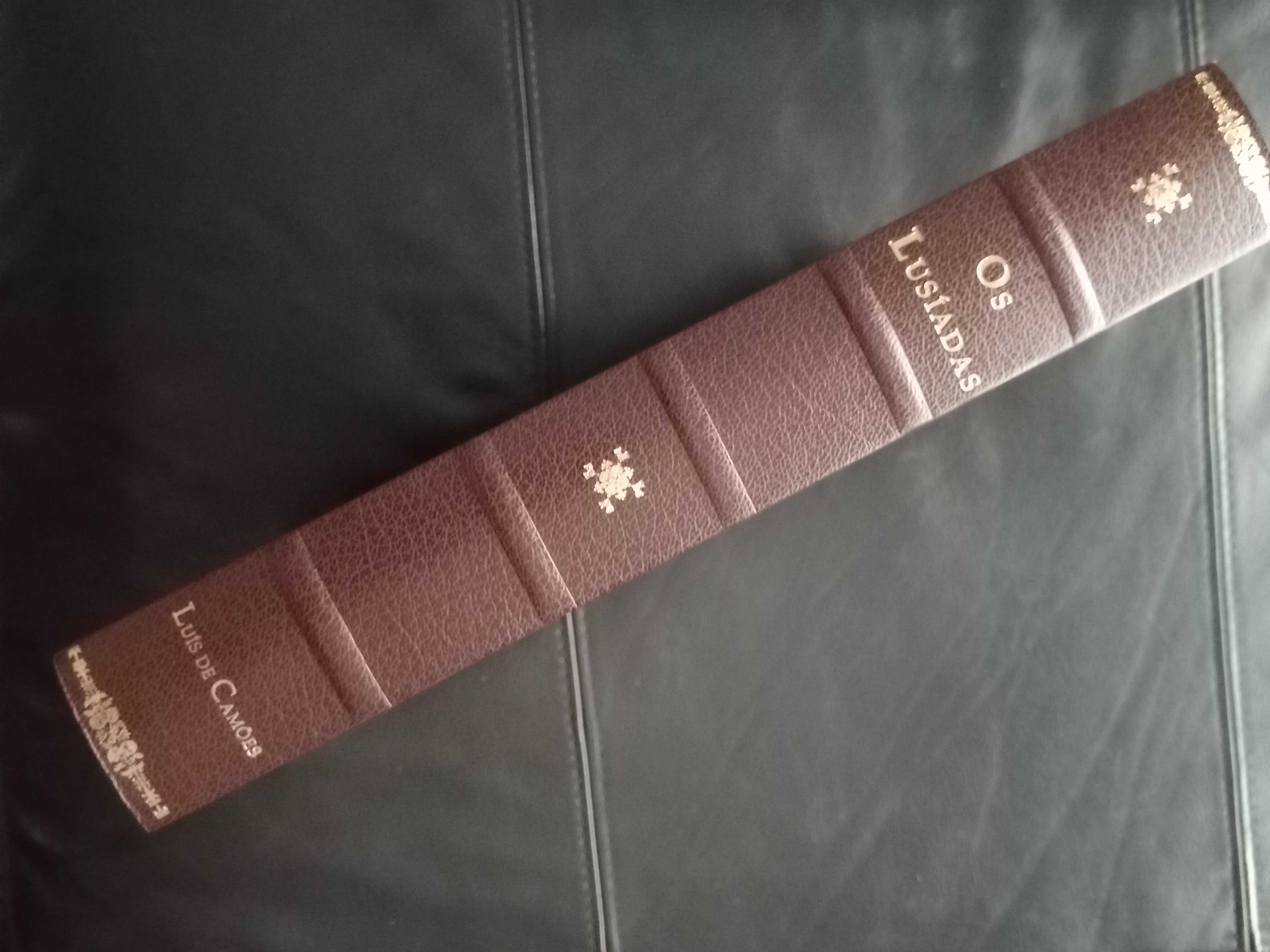 Livro Lusíadas novo, encadernação de luxo