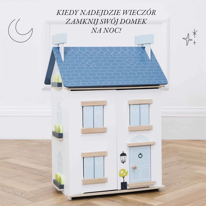 Drewniany domek dla lalek Sky, zabawa lalkami Le Toy Van H127