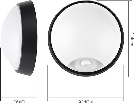 M EGA MEGACUBE Lampa LED Okrągła 18W z Czujnikiem Ruchu IP65