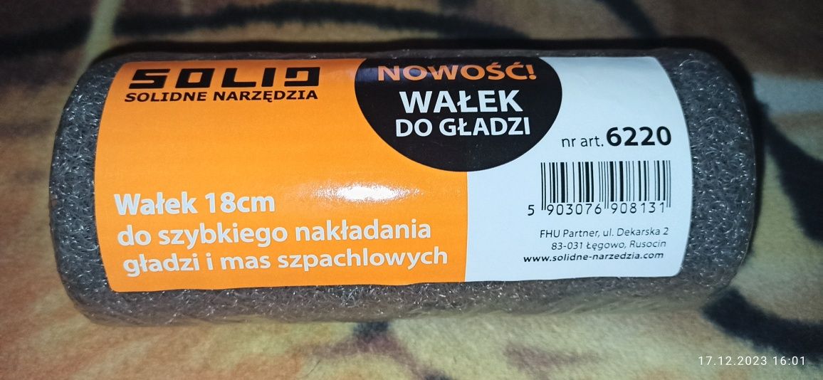 Wałek do gładzi.