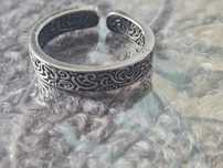 Nowy pierścień Viking Gothic Runy Odyn Perun