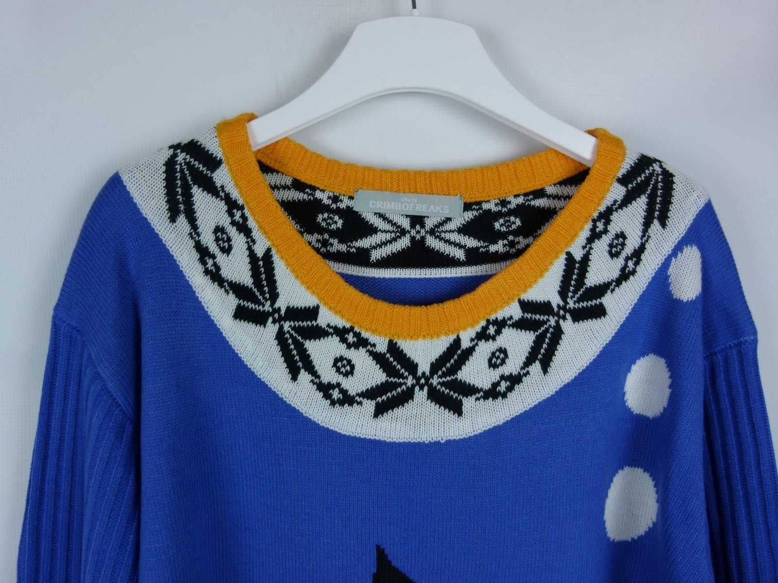Crimbofreaks sweter z pingwinem akryl / 3XL