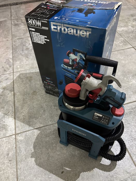 Agregat malarski Erbauer 800 W pistolet natryskowy