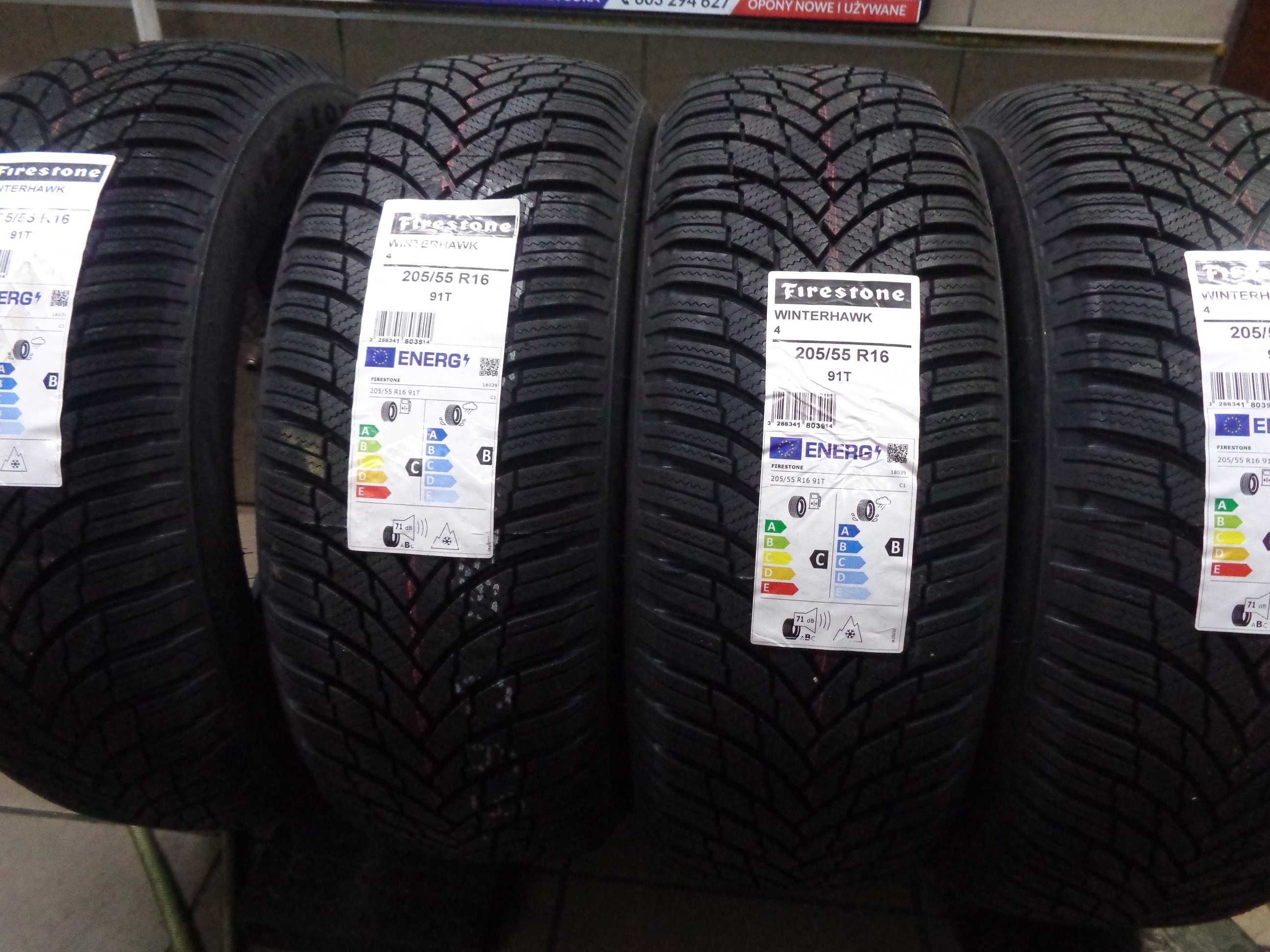 205/55R16 FIRESTONE WINTERHAWK 4 - NOWY MODEL opony zimowe ,Dobra Cena