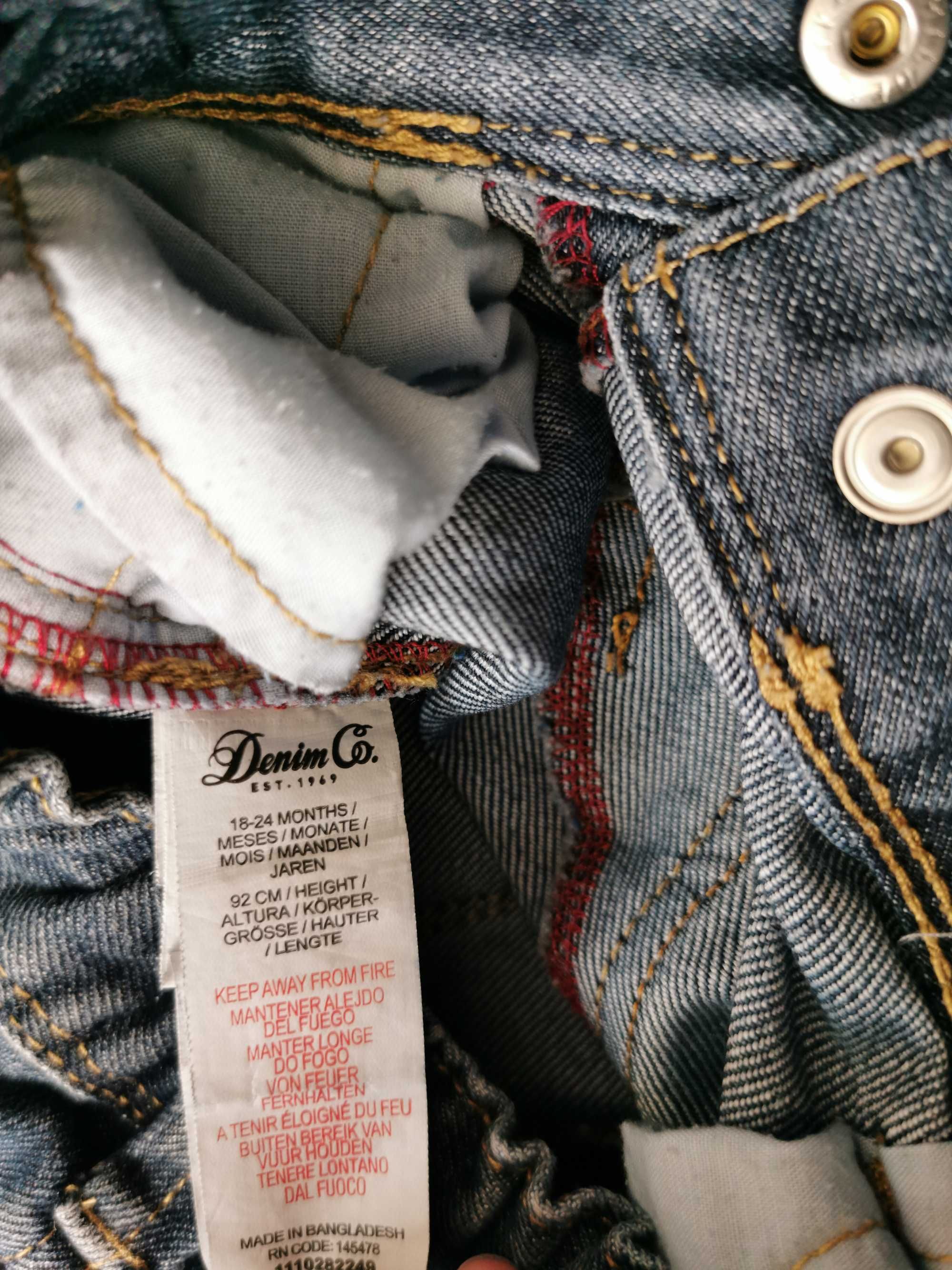 Spodnie jeansy Denim Co. rozmiar 92