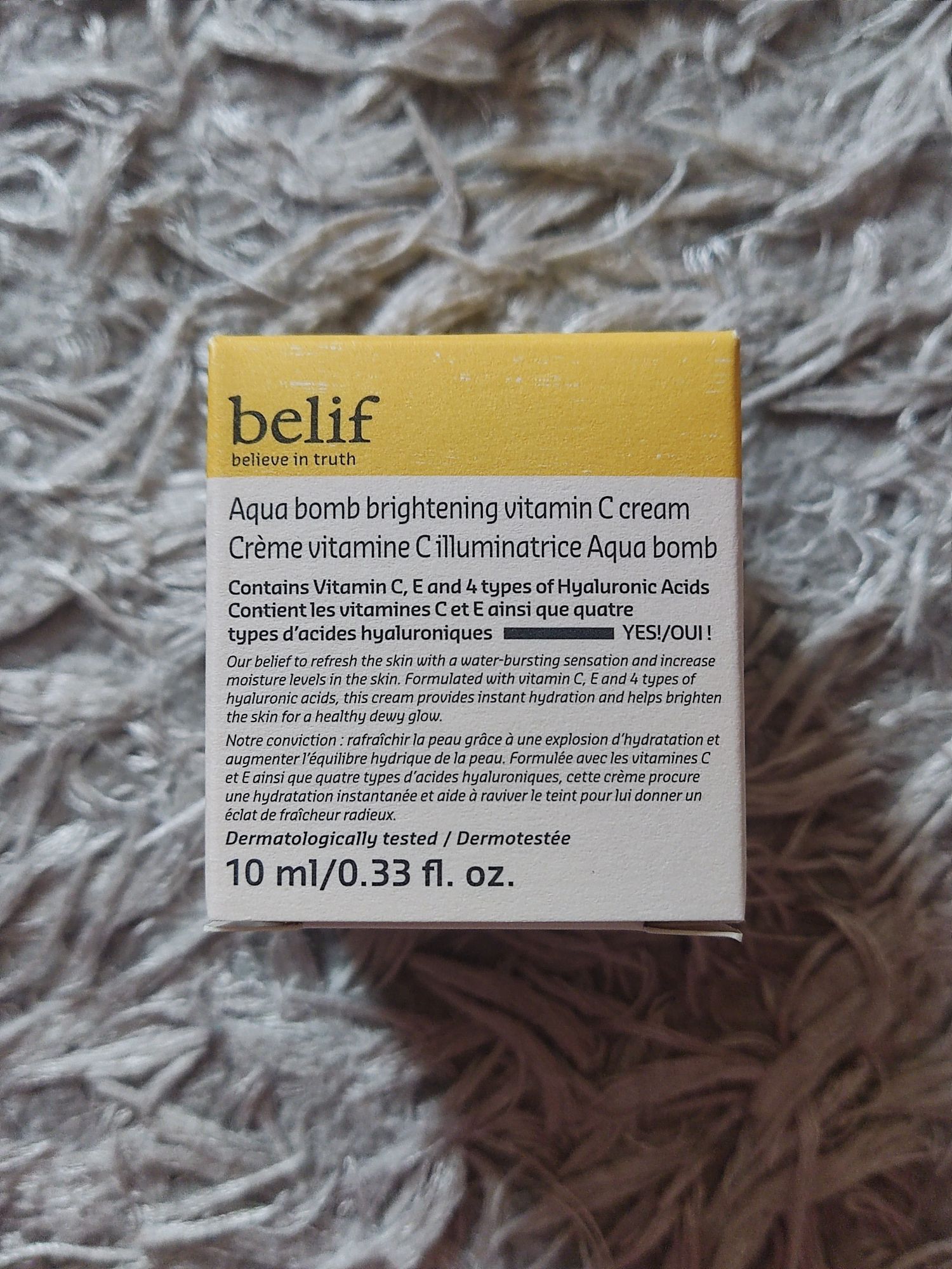 Nowy krem do twarzy pielęgnacja belif aqua bomb brightening vitamin c