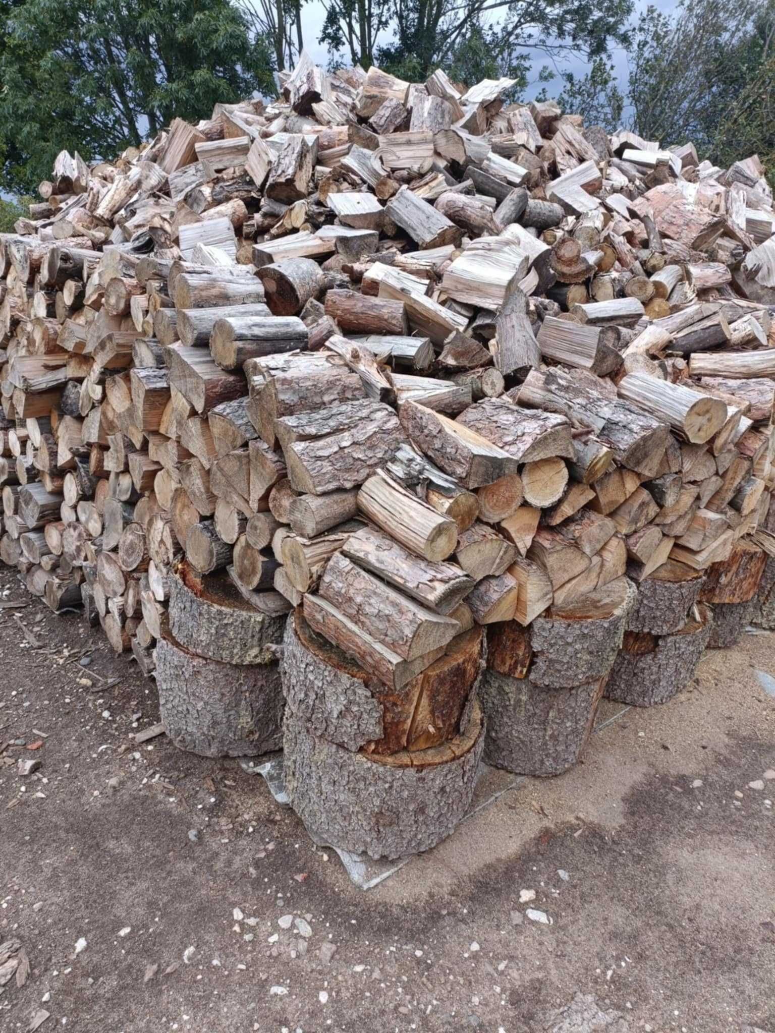 Drzewo opałowe mieszane dużo grabu łupane Mozliwosc dowozu