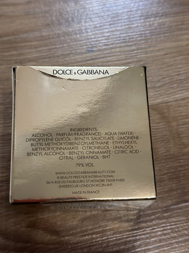 Dolce & Gabbana The One Gold Eau De Parfum Intense