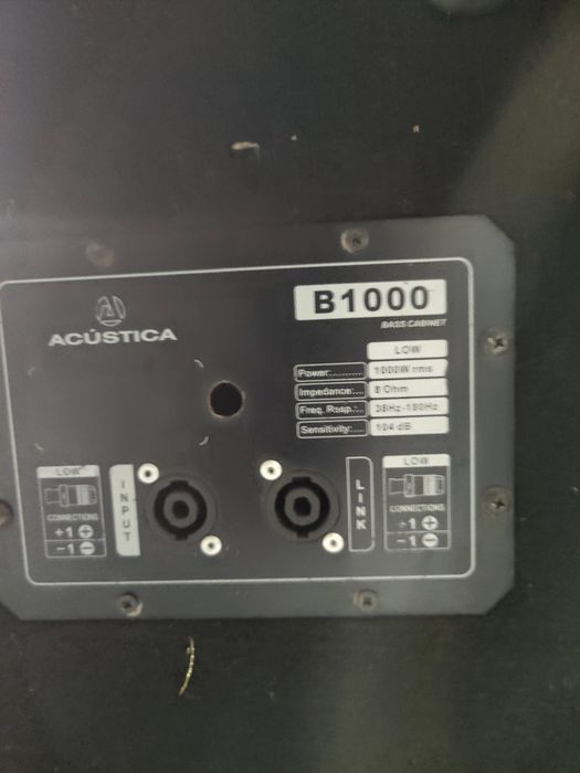 Coluna som acústica 1000w