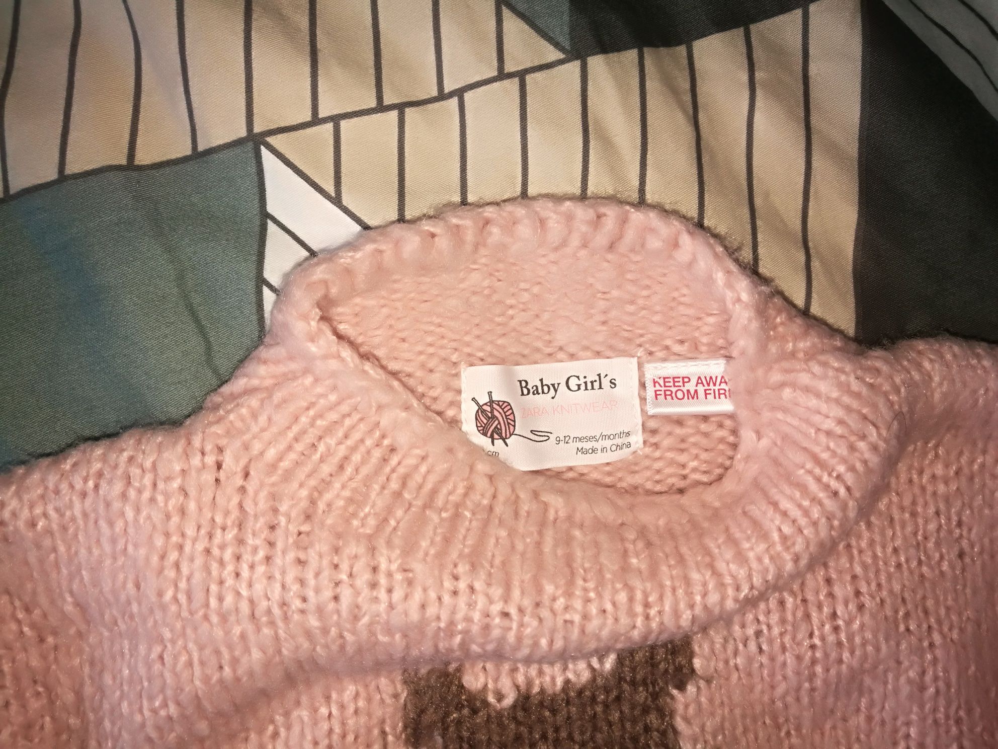 Zimowy sweterek Zara rozm. 80