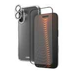 Zestaw SBS z technologią D3O na iPhone 16 - etui + szkło ochronne na e