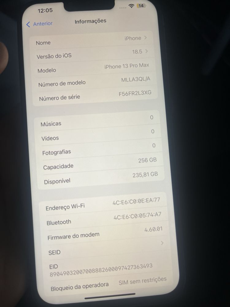 iPhone 13 pro max 256