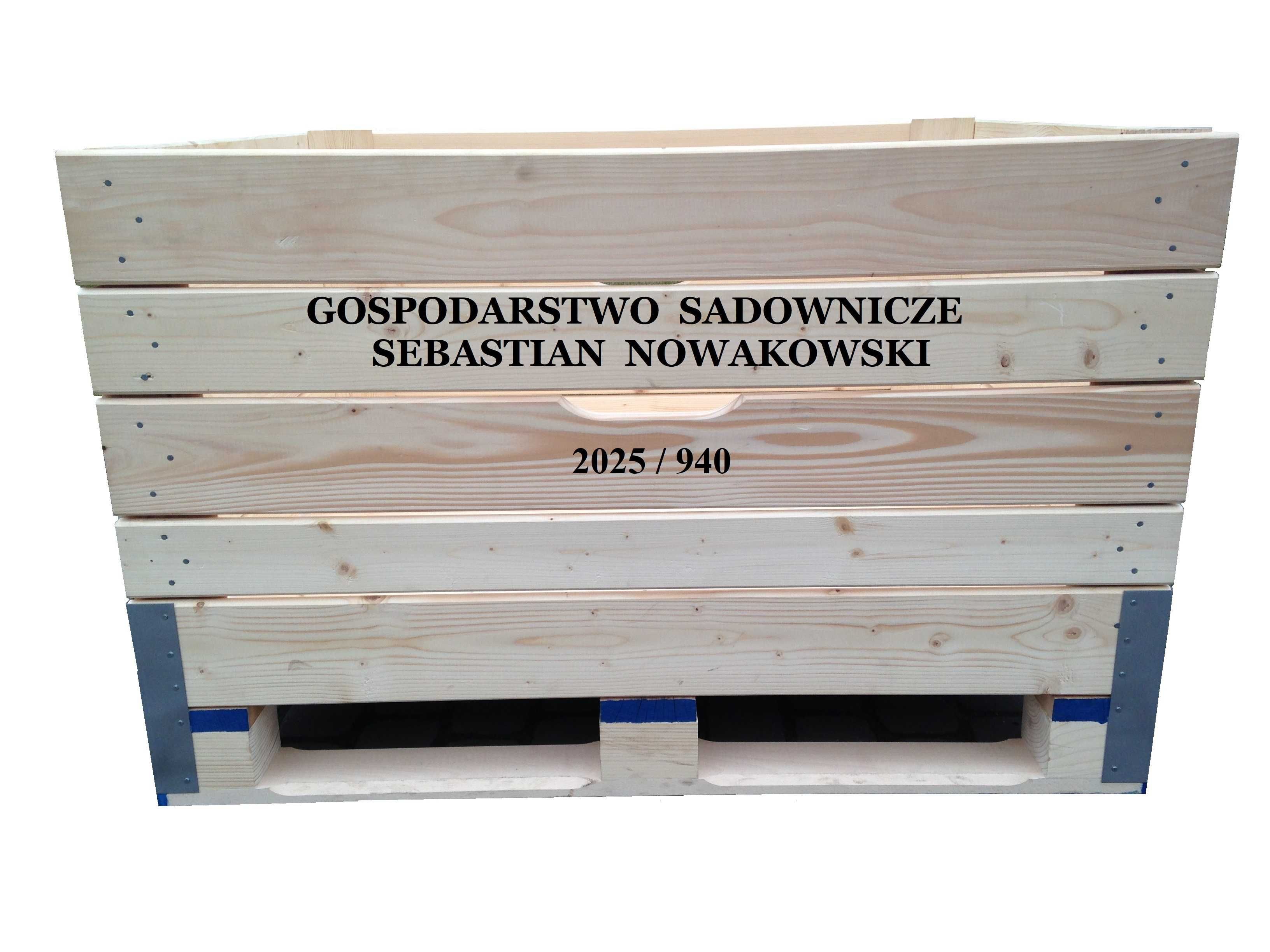 Skrzyniopalety drewniane, PW MORYS, Skrzyniopalety na jabłka i gruszki