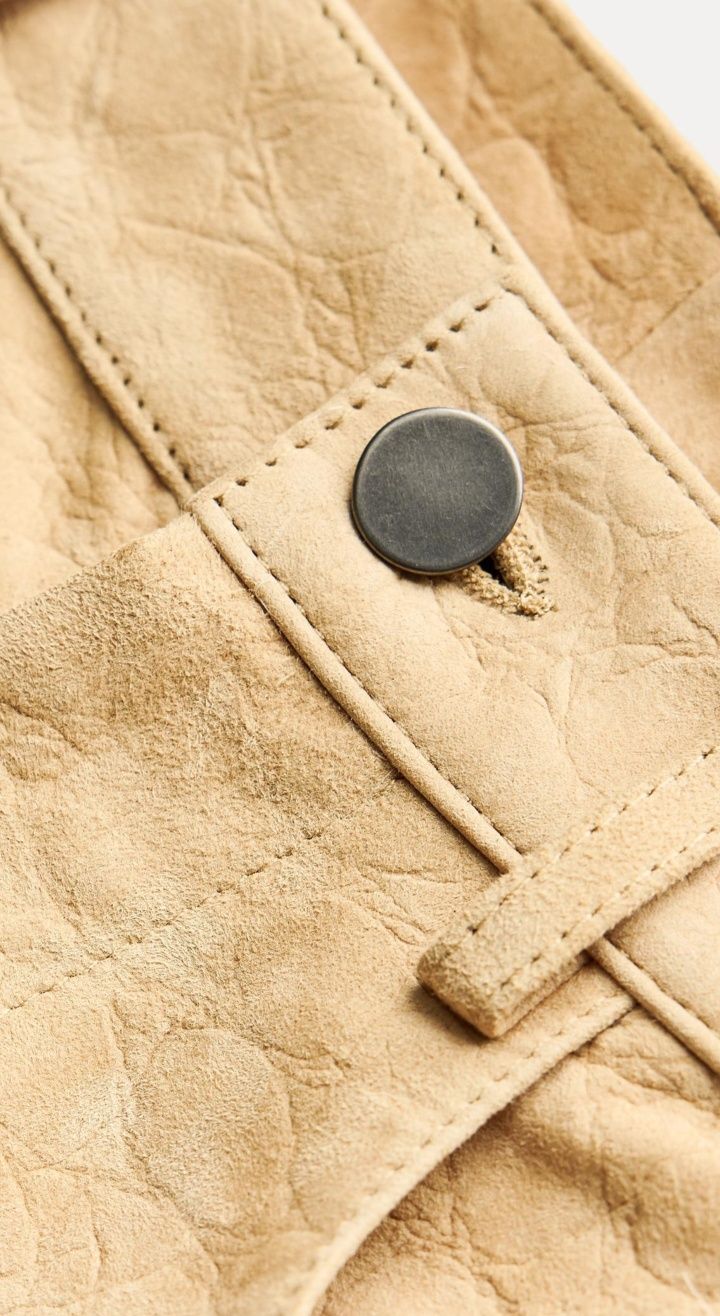 Натуральна овеча шкіра! Шорти бермуди ZARA  нові з бірками
