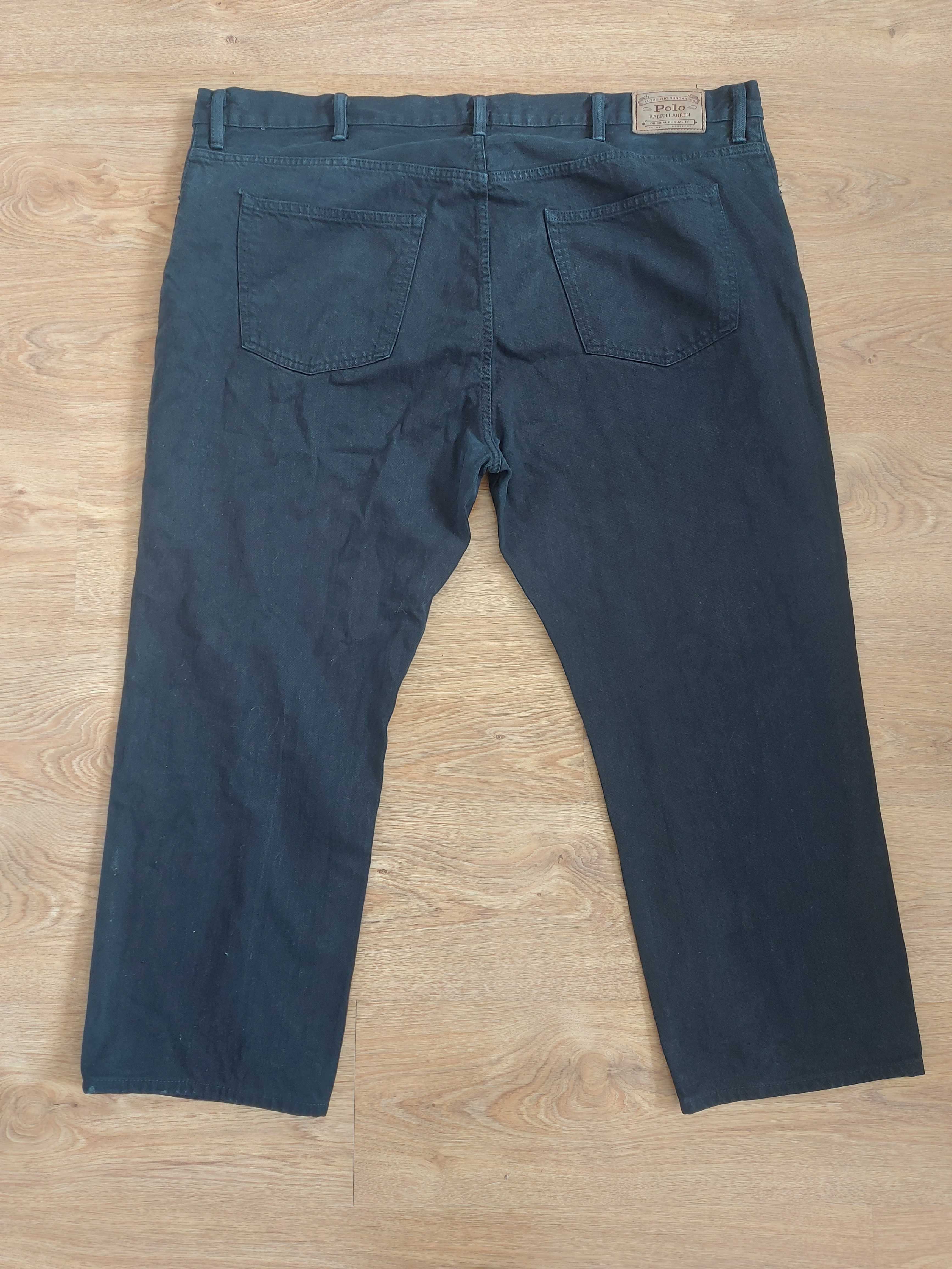 Polo Ralph Lauren Hudson Black jeansy czarne męskie bawełna 3XL 46/30