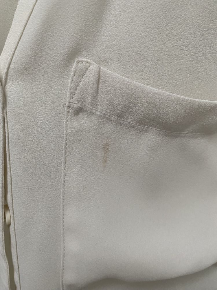 Luźna bluzka Ecru z koronką H&M