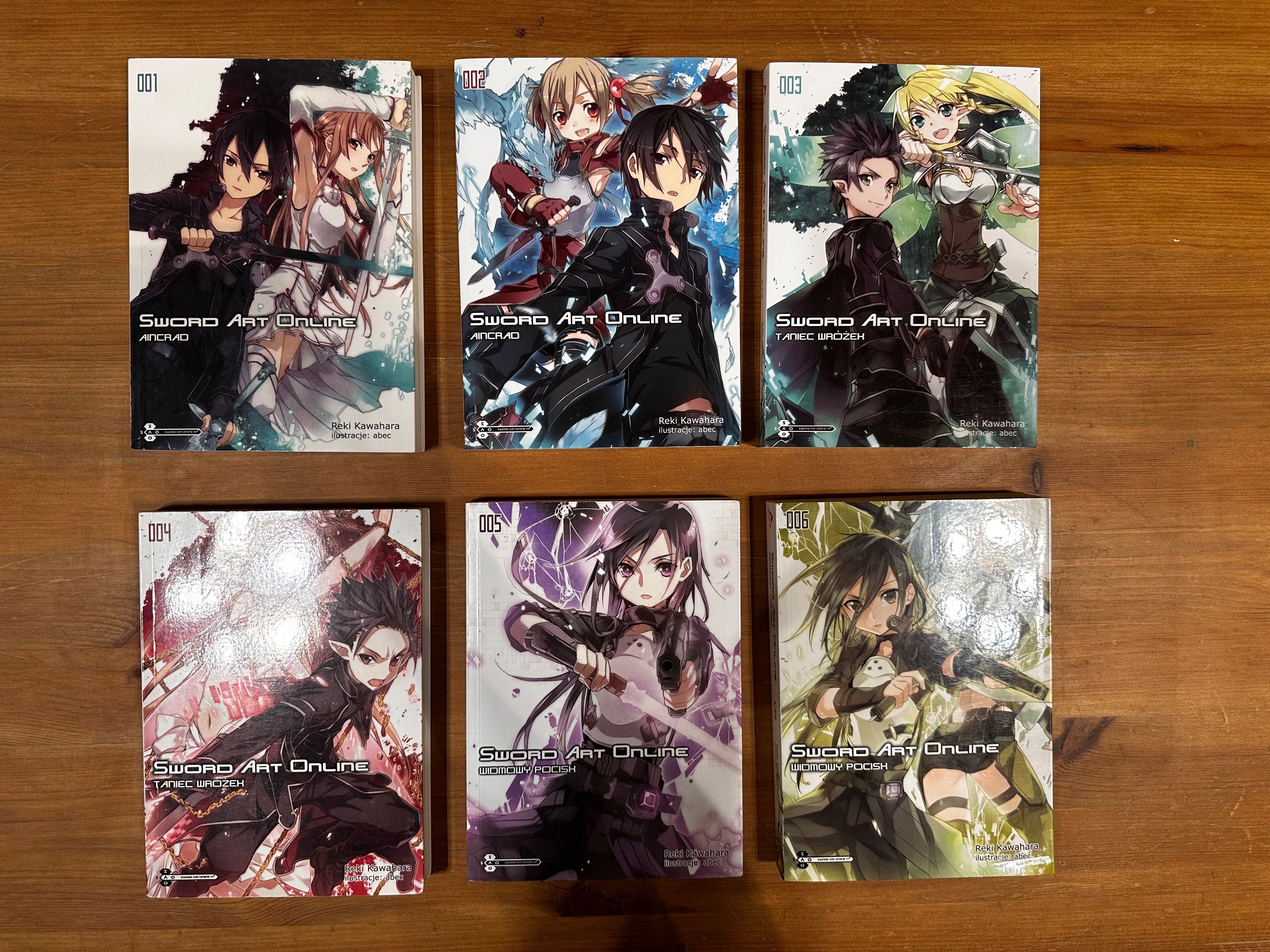 Sword Art Online light novel tomy 1-6