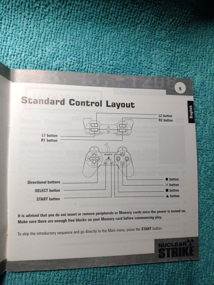 Ps1 Nuclear Strike psx ps1 Książeczka Manual Angielski