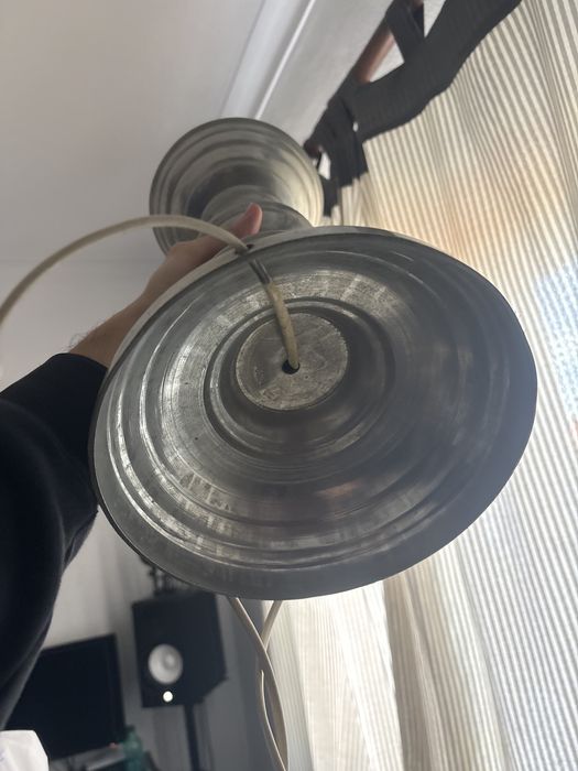 Base de candeeiro de estanho