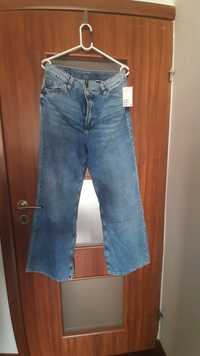 H&M spodnie dżinsowe Flare
