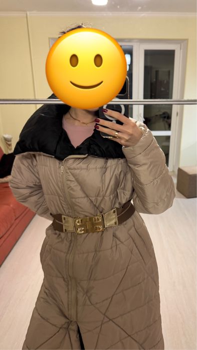 Стильний подовжений пухових. Ідеальний стан. Майже нове