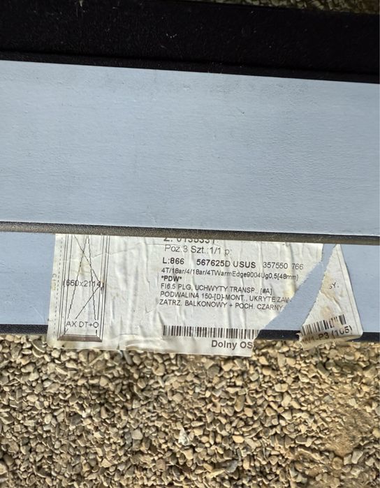 Okno Drzwi Balkonowe Rehau 860x2310